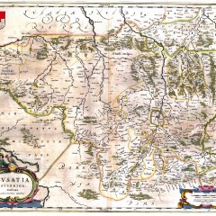 Mapa Górnych Łużyc wybitnego mieszkańca Görlitz Bartholomäusa Scultetusa – burmistrza, kartografa, matematyka i astronoma (arch. A. Lipin)